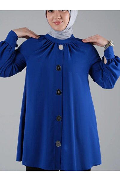 DENİZLİFE Ayna Düğme Özel Tasarım Gömlek Tunik