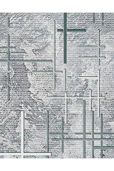 Sermod 10342 Model - Sponge Modern Striped Digital Printed Carpet Cover