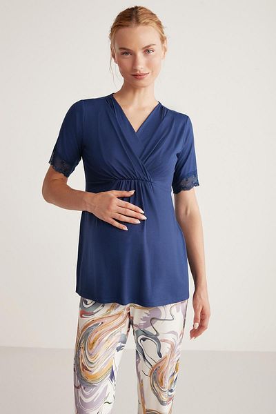Catherine's Set de pijamale de maternitate cu textura moale