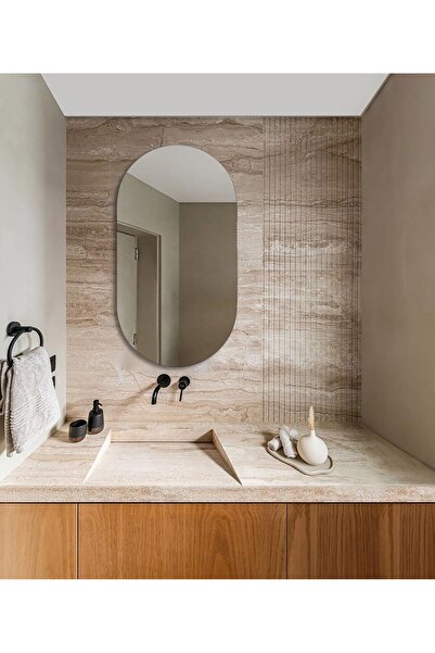 ant home 80 x 50 cm Duvar Aynası, Dekoratif Ayna, Konsol Aynası, Hol Aynası, Dresuar Aynası