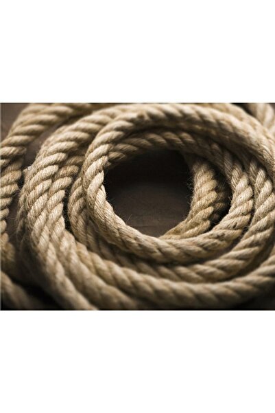 sengenegel Jüt Halat 6 Mm 10 Mt Hasır Ip Urgan Ipi Dekoratif Ip
