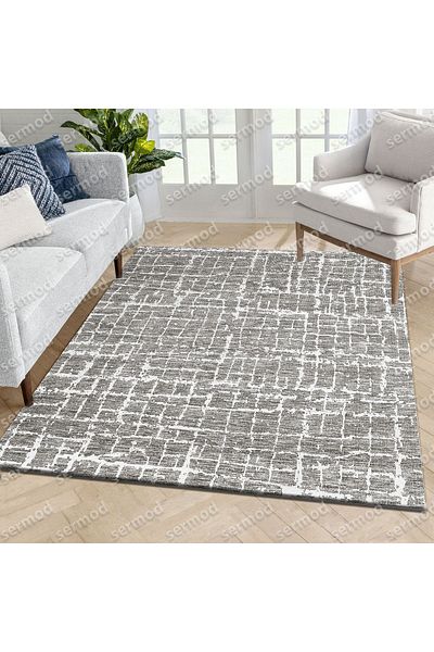 Sermod Modern Gray Sponge Elastic Carpet Cover - 113
