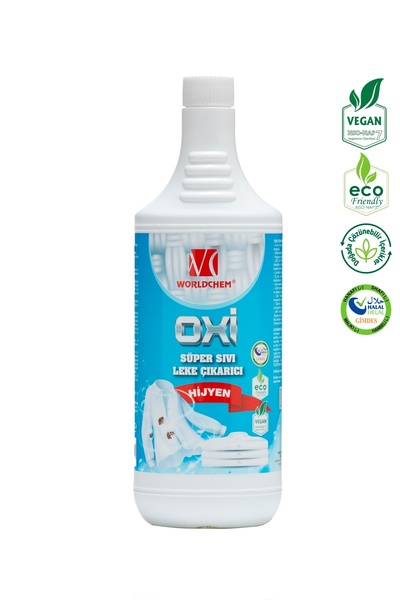 Worldchem OXİ Bitkisel Leke Çıkarıcı Vegan Helal Sertifikalı 1 L