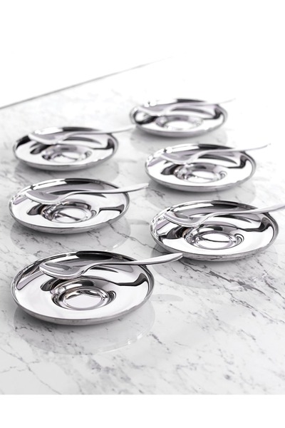 Hisar Aqua 12 Parça Çelik Çay Seti