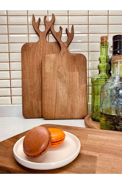 Lullaby Cutting Board with Deer Figure (DOUBLE SET)