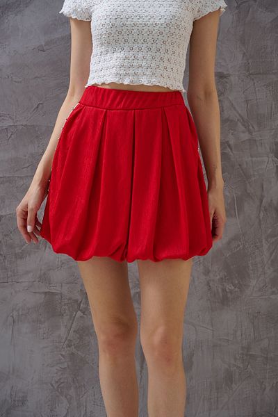 SHUGAA WOMEN'S RED BALLON SKIRT