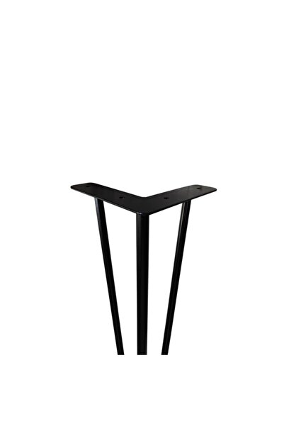 İlgi Trafik Masă de cafea Zigon de 55 cm - Masă cu picior din metal cu 3 cuie, picior din lemn pentru masă de cafea pentru bucătărie 1 bucată