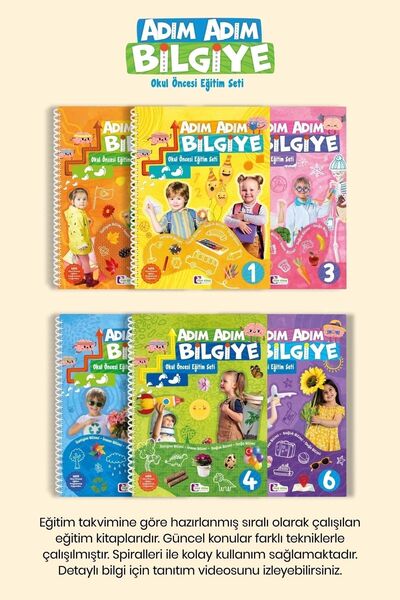 Mor Elma Yayıncılık Adım Adım Bilgiye Okul Öncesi Eğitim Seti