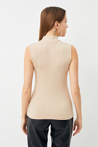 Bipantolon Cream Black and Light Gray 3-Piece Sleeveless Women's Body Set