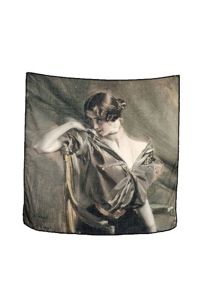 Deriderim Boldoni Cleo De Merode 2 Patterned Colorful Multifunctional Colorful Square 45x45 Bandana