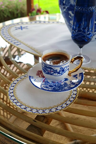 Tull Dizayn World Serisinden Şık, Zarif Kahve yanı Sunum Kokteyl Peçetesi