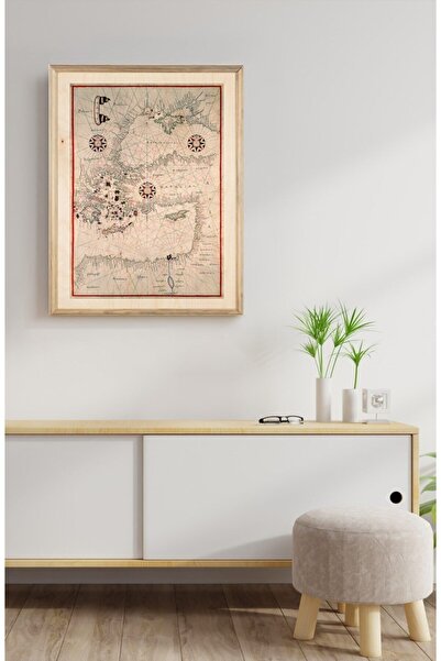 Anatolia Map Ahşap Tablo
