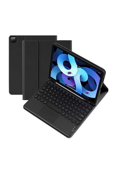 Fuchsia iPad Air 2024 M2 - تابلت ذكي مقاس 13 بوصة مزود بحامل وشريحة ولوحة مفاتيح