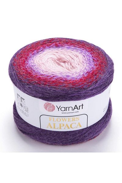 Yarnart Flowers Alpaca - Μαρμάρινο Χειροποίητο Πλεκτό Νήμα Ebruli-434