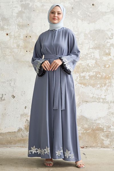 InStyle Grey Ferace - Detaliat cu paiete de flori
