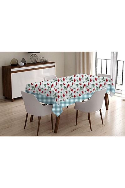 WENESSİ Față de masă din țesătură cu imprimeu cireșe (150×220 CM)