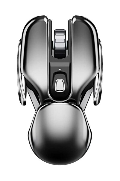 DUHALINE Kablosuz Şarjlı Mouse Modern Tasarım Ergonomik Metal Mouse, 2,4 GHz Sessiz Tıklama