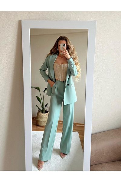MOCCHI Women's Oversize Blazer Jacket