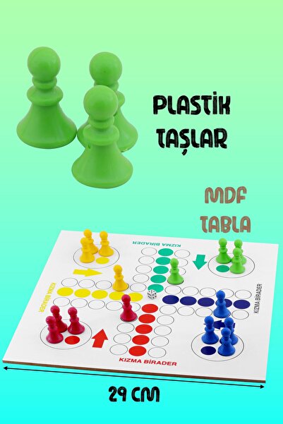 Telvesse Kızma Birader Oyunu Akıl Hafıza Mantık Beceri Eğitici Zeka Strateji Oyunu Ludo Kutu Oyunu