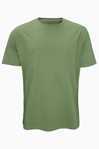 Malabadi Ανδρικό μπλουζάκι Khaki 5 συσκευασιών - Άνετο Loose Fit 100% Cotton 6040