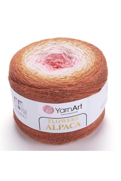 Yarnart Flowers Alpaca - Μαρμάρινο Χειροποίητο Πλεκτό Νήμα Ebruli-414