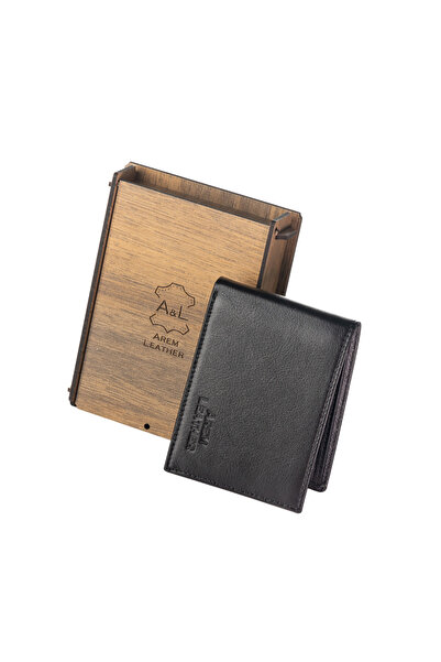 Arem Leather Hakiki Deri 2 Katlı Katlanabilir Erkek Cüzdan
