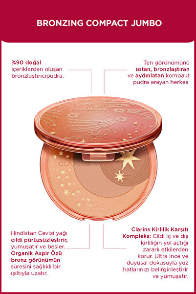 Clarins Bronzıng Compact Jumbo 19g - Bronzlaştırıcı Pudra