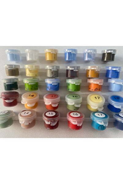 Pastelya Extra Fazla Akrilik Boya 24 Renk (AKRİLİK BOYA SETİ : 5ML*24 ADET)