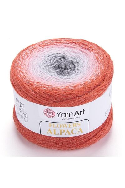 Yarnart Flowers Alpaca - Μαρμάρινο Χειροποίητο Νήμα Πλεξίματος Ebruli-421