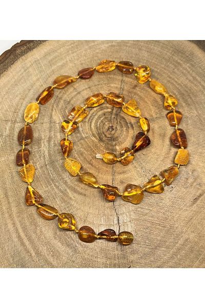 Combin Accessory Adult Drop Amber Necklace - 60 cm