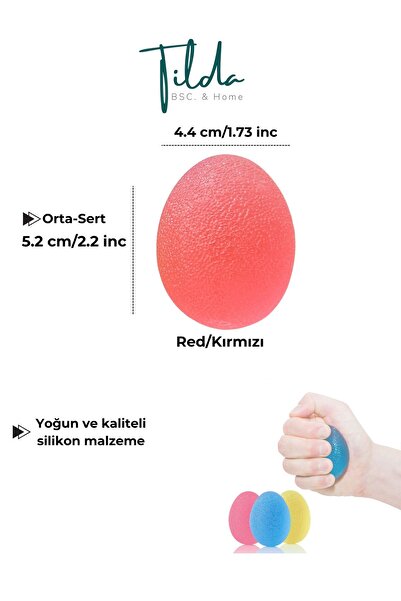 Tilda BSC. & Home Silikon Fizik Tedavi - Kas Güçlendirici - Stres Topu / Hand...