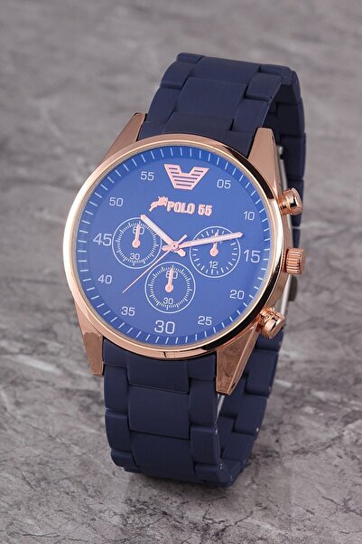 Polo55 Dekoratif Kadran Silikon Kordon Unisex Kol Saati