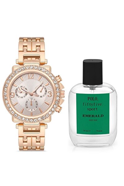 Polo55 Özel Hediye Kutulu Kadın Saat Seti