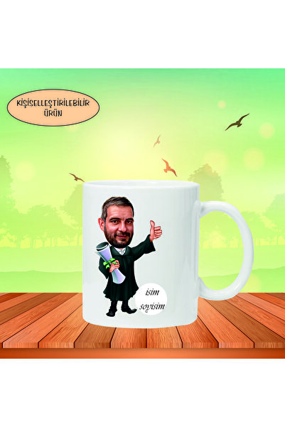 KİŞİYE ÖZEL MEZUNİYET BASKILI KUPA (ERKEK )