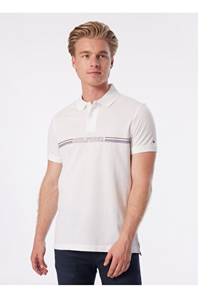 Tommy Hilfiger Beyaz Erkek Polo T-Shirt MW0MW34769