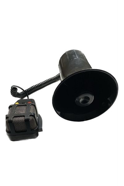 Carub 3 Voice Megaphone Siren with Microphone 12v 40w