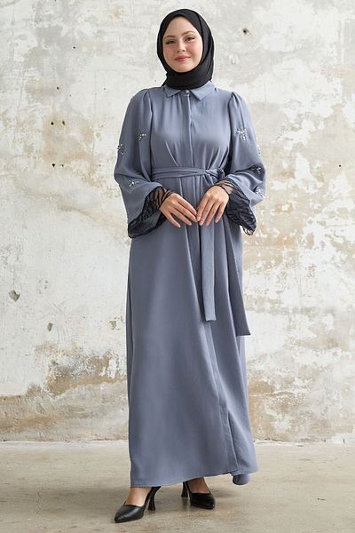 InStyle Ferace رمادي - تفاصيل من التول