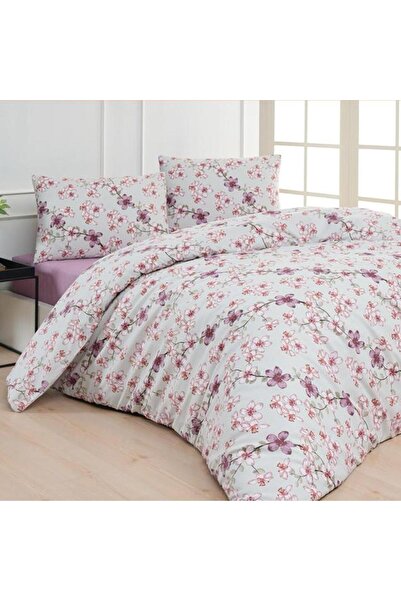 Cotton Eva Σετ Παπλωματοθήκης Μονό Μοτίβο - Προσαρμοσμένο στην Κατηγορία