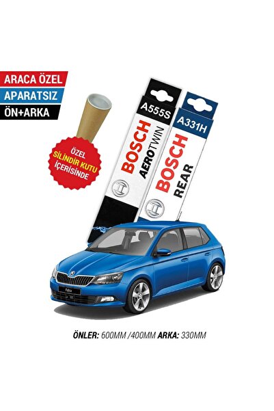 Bosch Skoda Fabia Ön Arka Silecek Takımı (2015-2021) Bosch Aerotwin