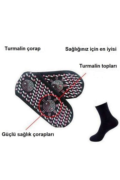 Universal Tourmaline Magnetic Embroidered Socks
