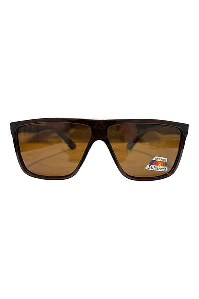 Silvio Monetti Men's Sunglasses - Brown Matte, UV400, Model615310