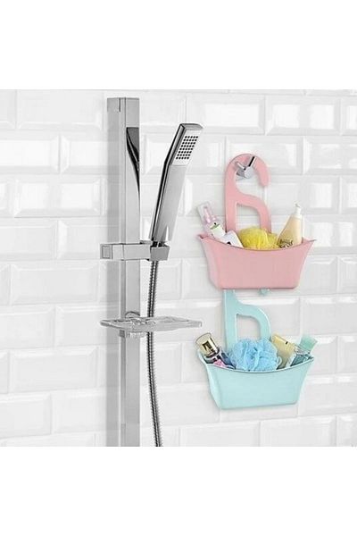 Titiz Multi-Purpose Plastic Hook Shower Bath Basket Organizer