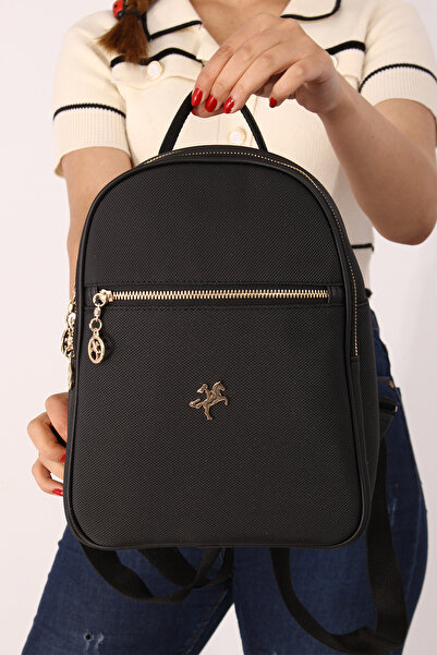 By Hakan NAS 1287 Yazili - Жіноча сумка через плече, Lacos Чорна