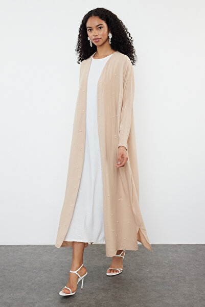 Trendyol Modest Detailní tkaná čepice z kamenné perly - Ferace/Abaya TCTSS24KF00028