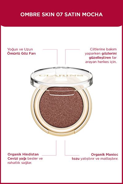 Clarins Ombre Skin 07 Satin Mocha - 1.5g Single Eyeshadow