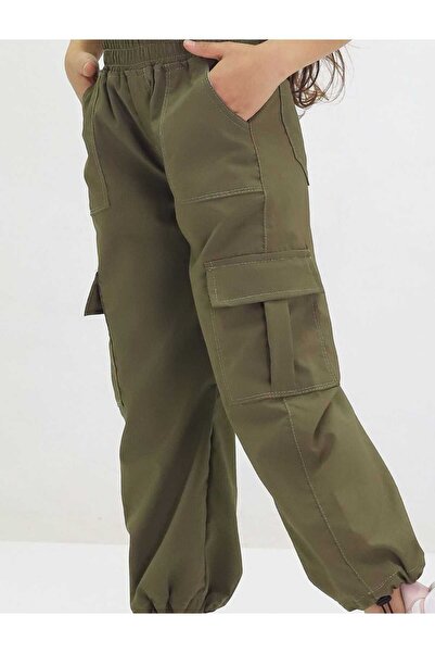 Butik kız çocuk paraşüt pantolon ünisex