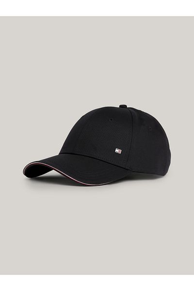 Tommy Hilfiger Unisex Marka Logolu Geri Dönüştürülmüş Yırtılmaz Naylon Dik Yakalı Fırtına Manşetli Kapüşonlu Siyah