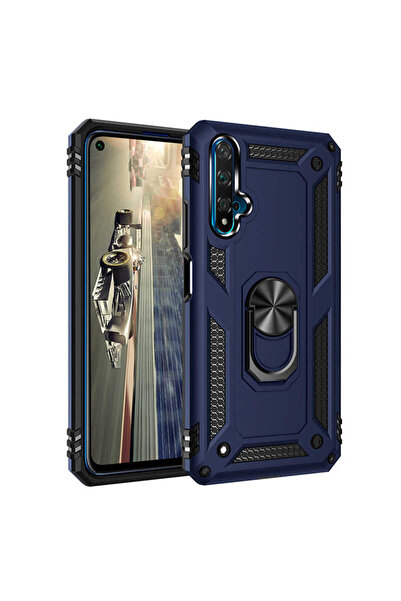 ZenithWorks Huawei Nova 5T Magnetik Standlı Darbeye Dayanıklı Tank Kapak