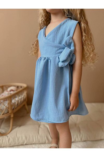 Jolly Kids Rochie pentru fetiță cu guler dublu pliat