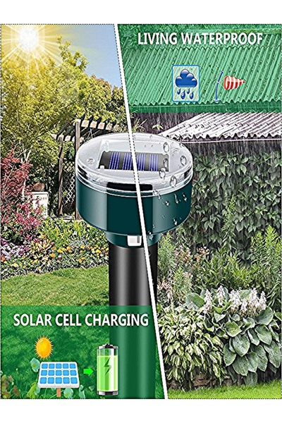Genel Markalar Güneş Enerjili Ultrasonic Köstebek Fare Yılan ve Haşere Kovucu